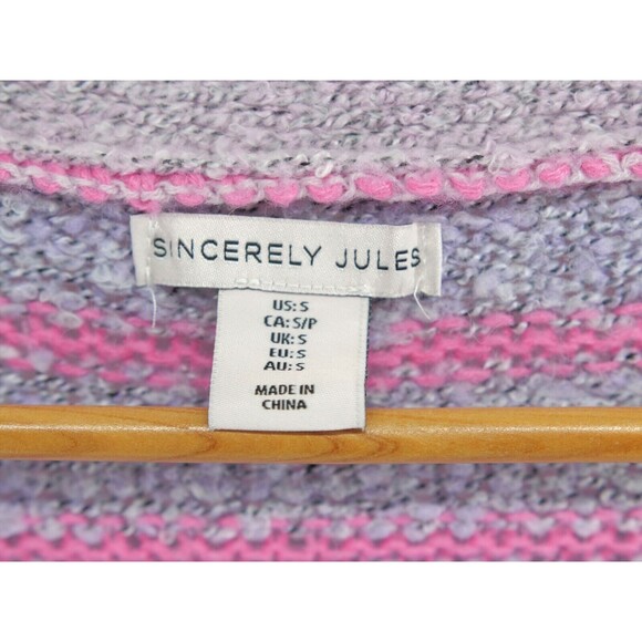 Sincerely Jules Relaxed Pastel Patchwork Hippie Floral Small Open Front Cardigan - Picture 3 of 9